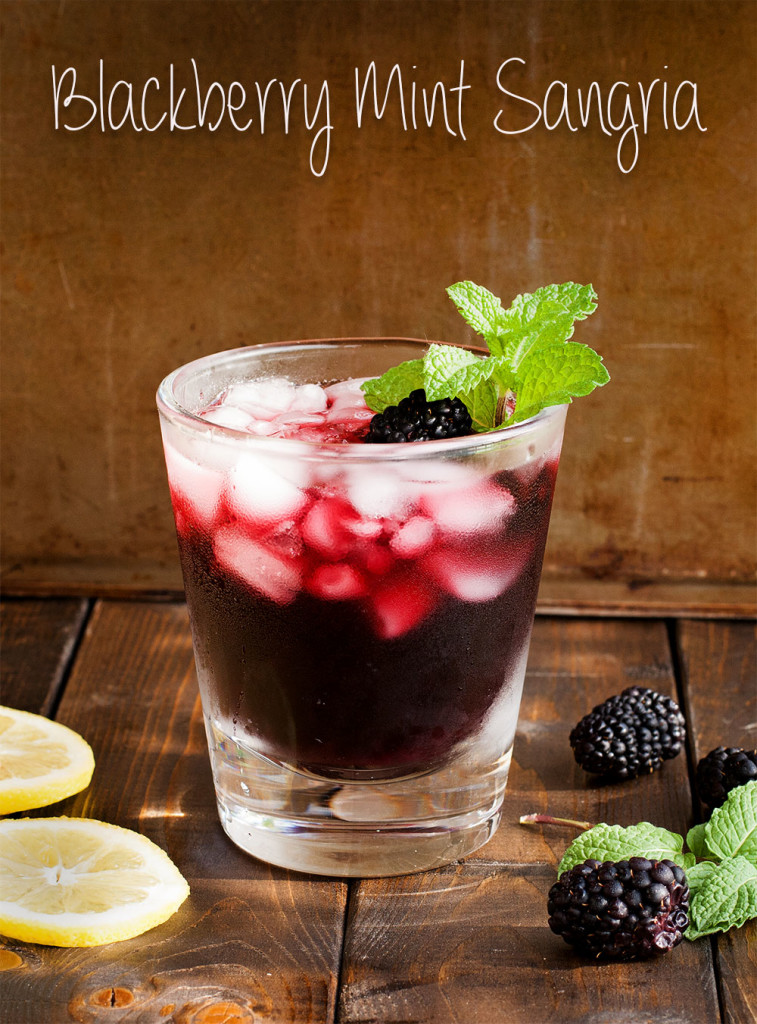 Blackberry Mint Sangria | Kim's Healthy Eats