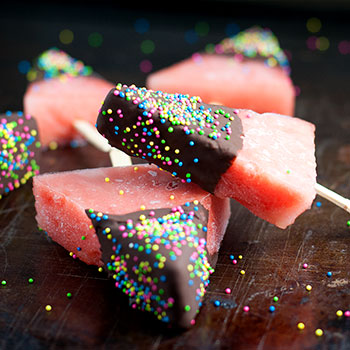 Chocolate Watermelon Popsicles | Kim's Healthy Eats